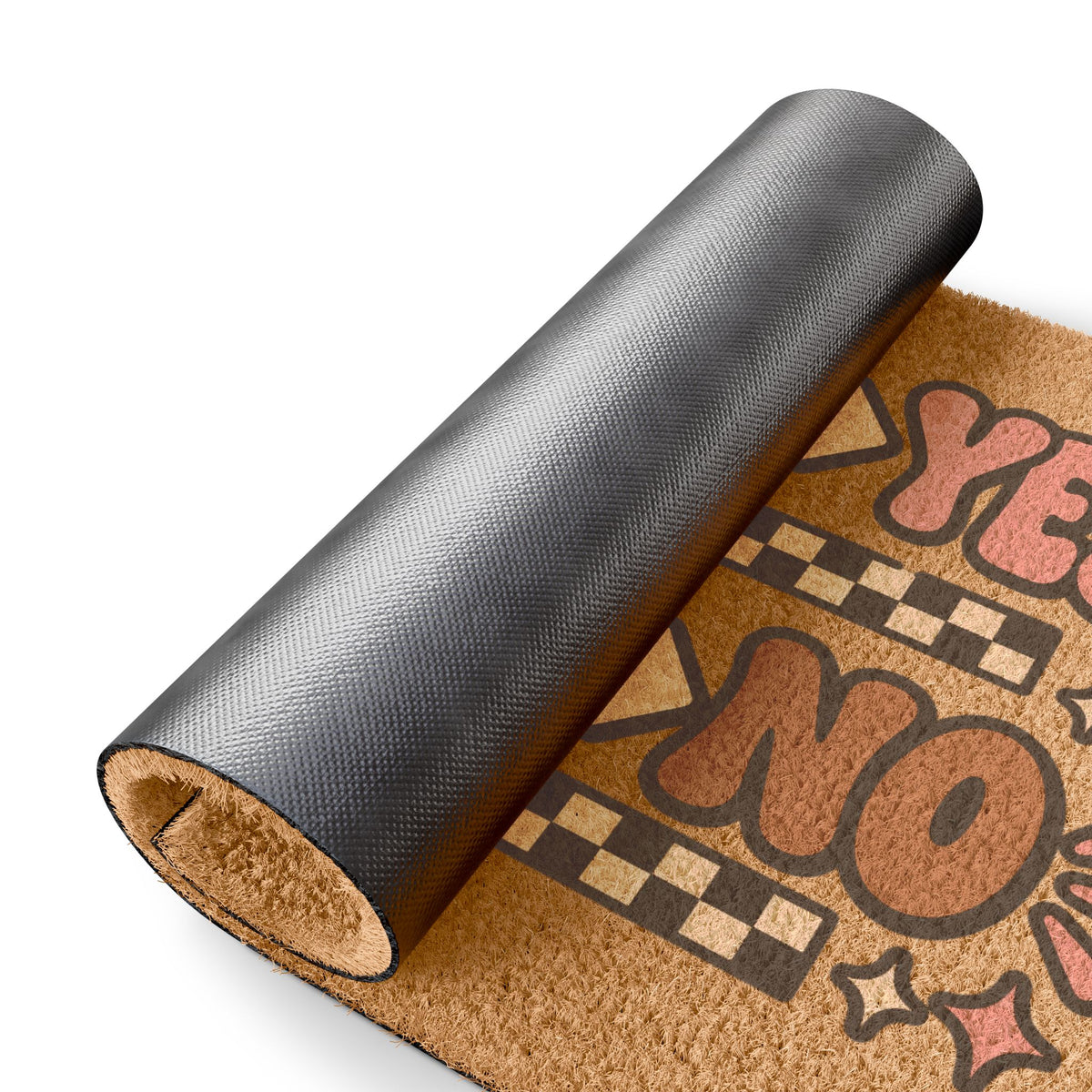Doormat — "Packages Yes, Soliciting No" Welcome Mat