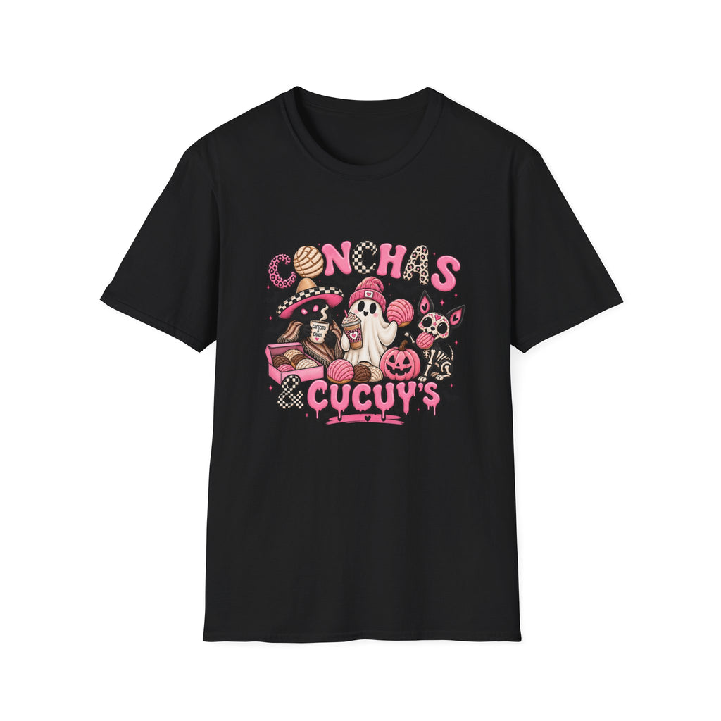 Conchas & Cucuyas Graphic T-Shirt — Cute Mexican Pastries & Chihuahuas Tee