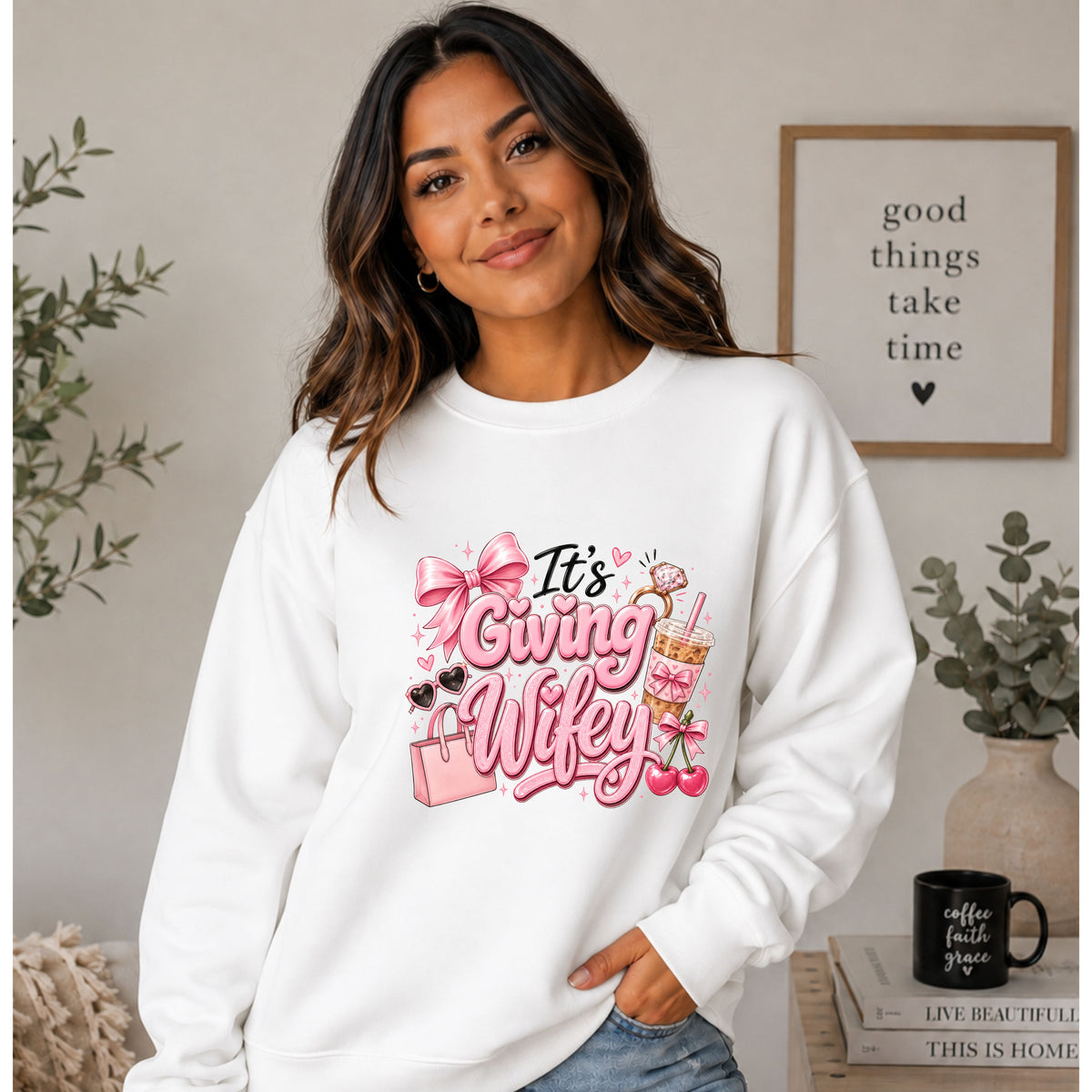 It's giving wifey- Crewneck Sweatshirt