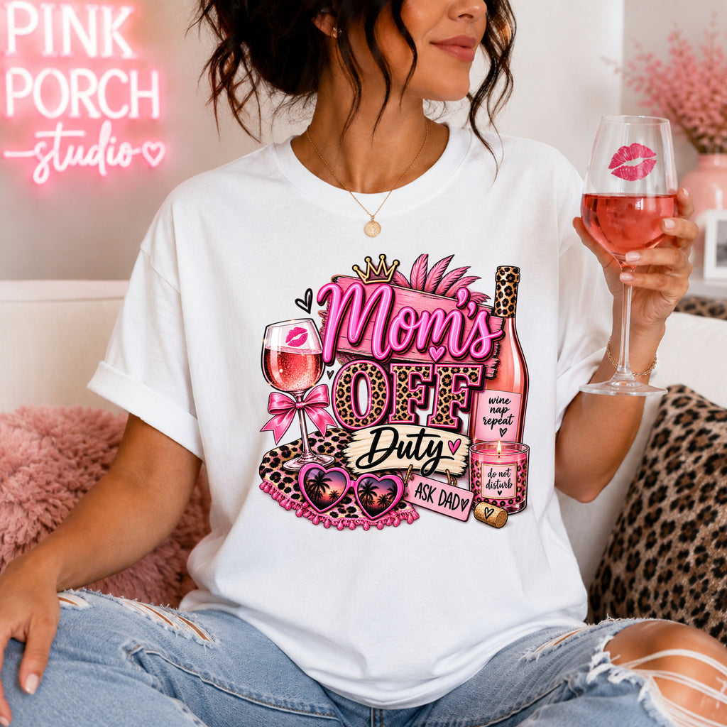 Mom's Off Duty Ask Dad Funny Mom Tee